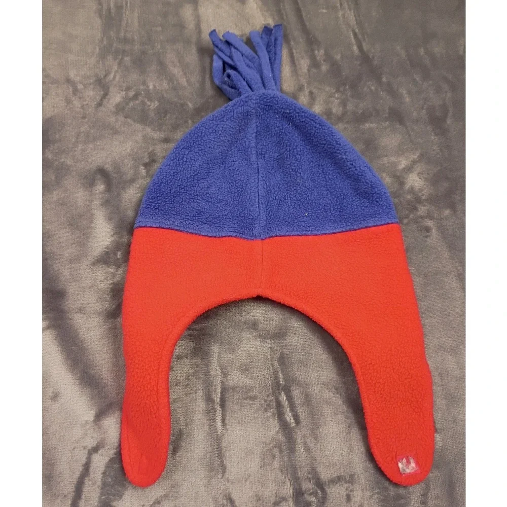 Bob the Builder Fleece Trapper Hat Toddler 2-4X Blue Red‎ Vintage 2003 Beanie